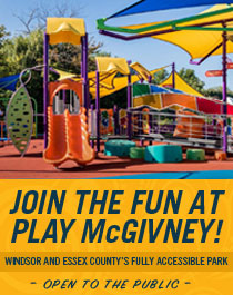 Join the fun at Play McGivney! Windsor and Essex County's fully accessible park. Open to the public.