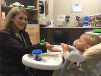 Occupational Therapist works with JMCC client 