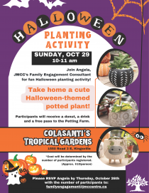 Halloween Planting Activity at Colasanti