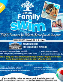 postr of family swim day