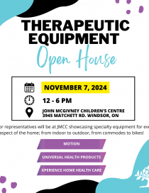 therapeutic equipment open house november 7