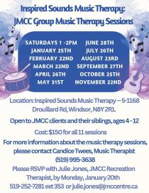 Inspired Sounds Music Therapy JMCC group music therapy sessions