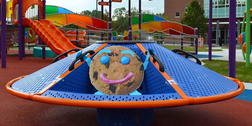 Smile Cookie on the Spinner