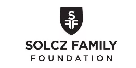 Solcz Family Foundation logo with shield emblem containing letters S, F, and F above the name.