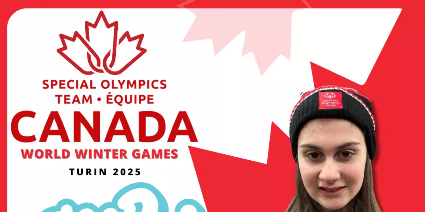 Special Olympics Team Canada World Winter Games Turin 2025 logo with person wearing beanie