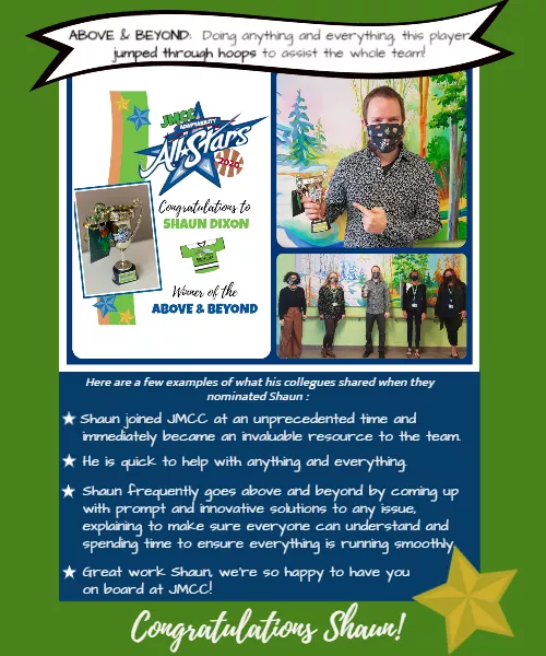 Above & Beyond Winner - Shaun Dixon