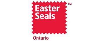 Easter Seals Ontario logo with red emblem and white text.